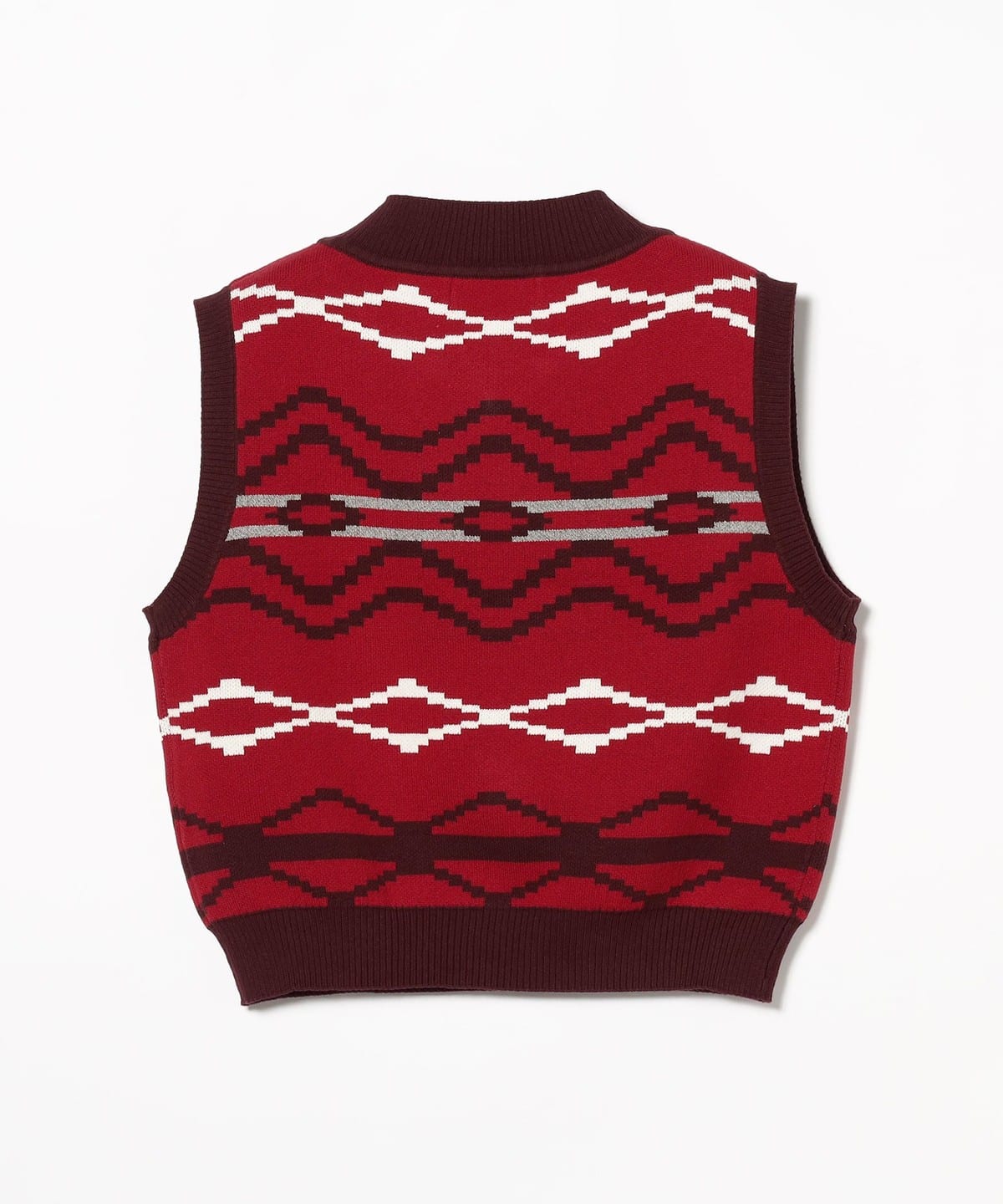 Ray BEAMS（レイ ビームス）○TTTMSW / Nordic knit vest RED