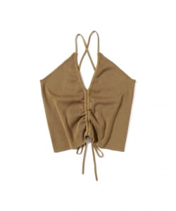 ▲○Uhr / Drawstring Camisole Knit