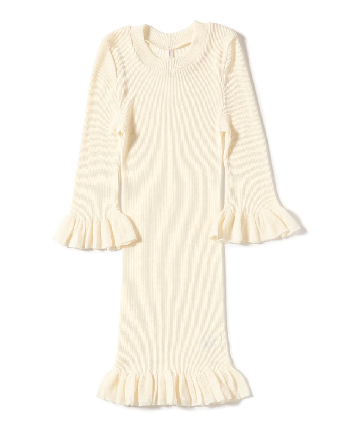 babaco ババコ / Fine Wool Ribbed T-shirt トップス WOMEN IVORY ONE SIZE babaco ババコ / Fine Wool Ribbed T-shirt トップス WOMEN IVORY ONE SIZE