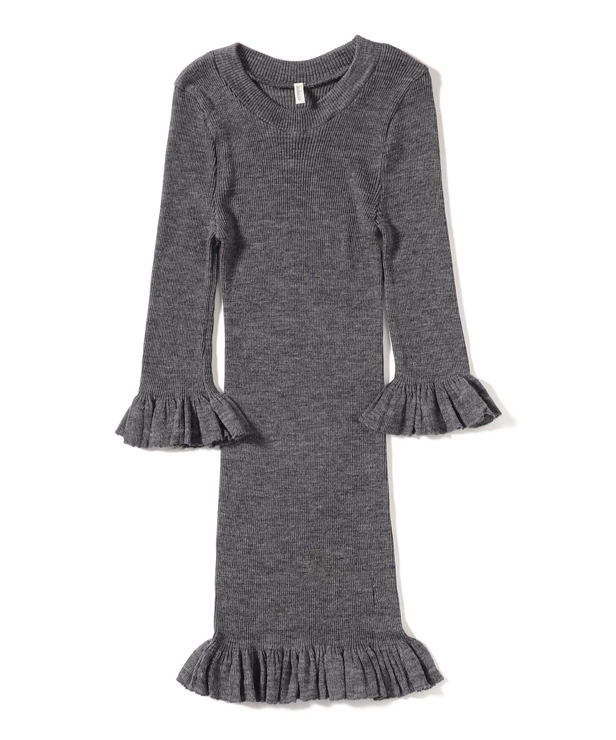 babaco ババコ / Fine Wool Ribbed T-shirt トップス WOMEN CHARCOAL ONE SIZE babaco ババコ / Fine Wool Ribbed T-shirt トップス WOMEN CHARCOAL ONE SIZE