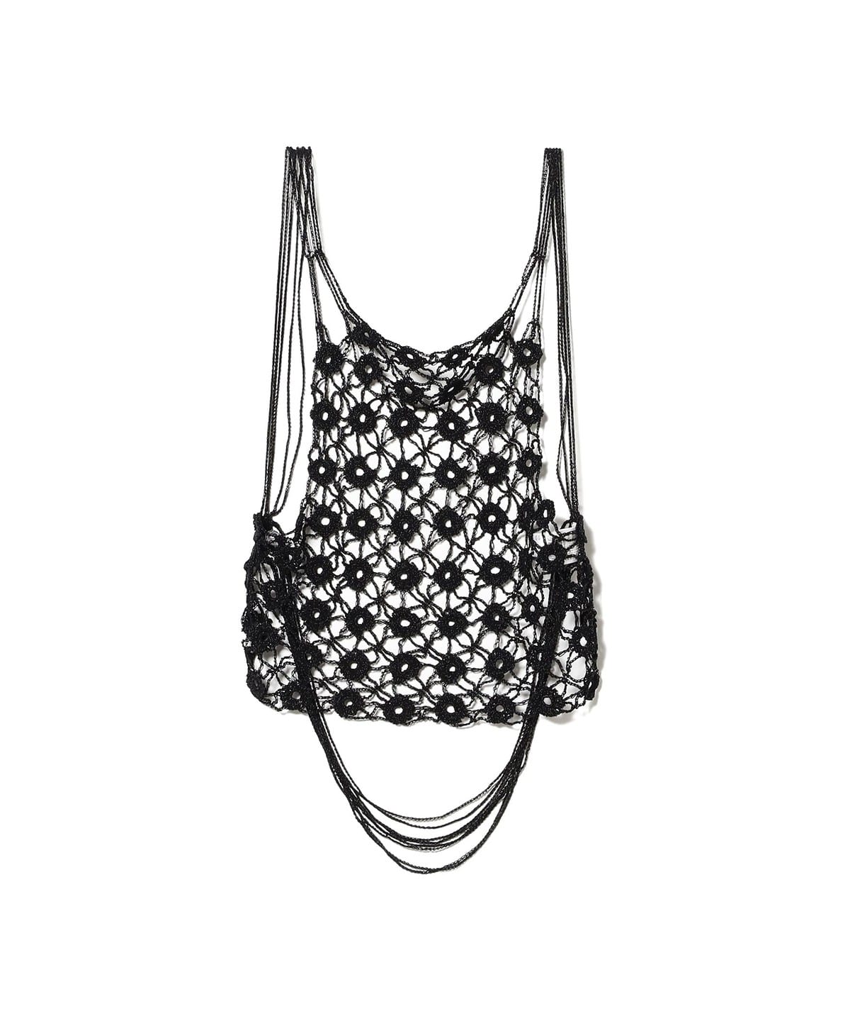 babaco ババコ / Crochet Accesory Top トップス WOMEN Black Lurex ONE SIZE babaco ババコ / Crochet Accesory Top トップス WOMEN Black Lurex ONE SIZE