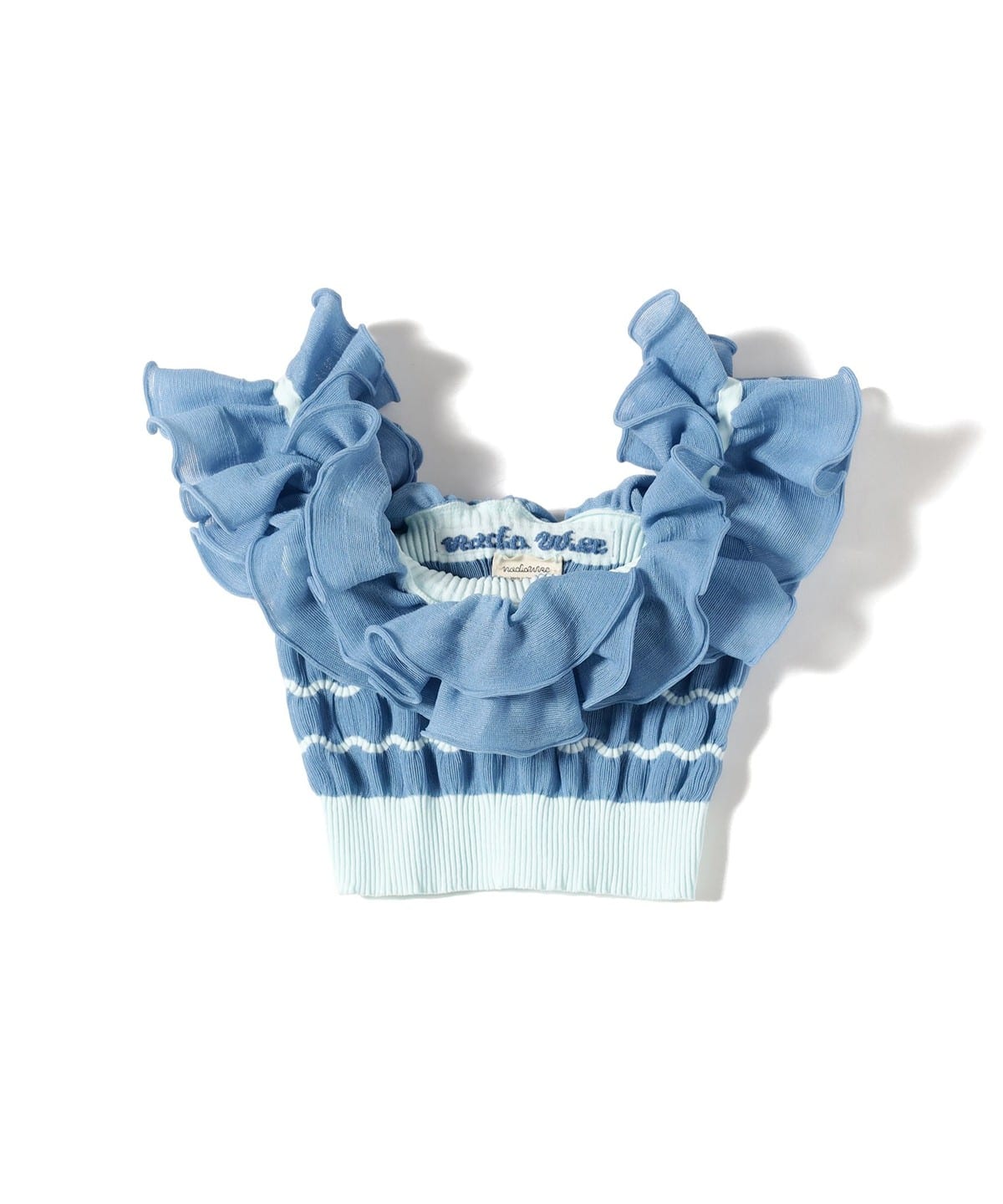 Nadia Wire / Striped Ruffle Top トップス WOMEN BLUE 1 Nadia Wire / Striped Ruffle Top トップス WOMEN BLUE 1