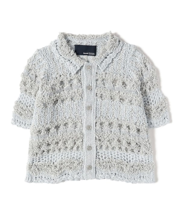 Ray BEAMS（レイ ビームス）boussole / Crochet Short Sleeve Knit