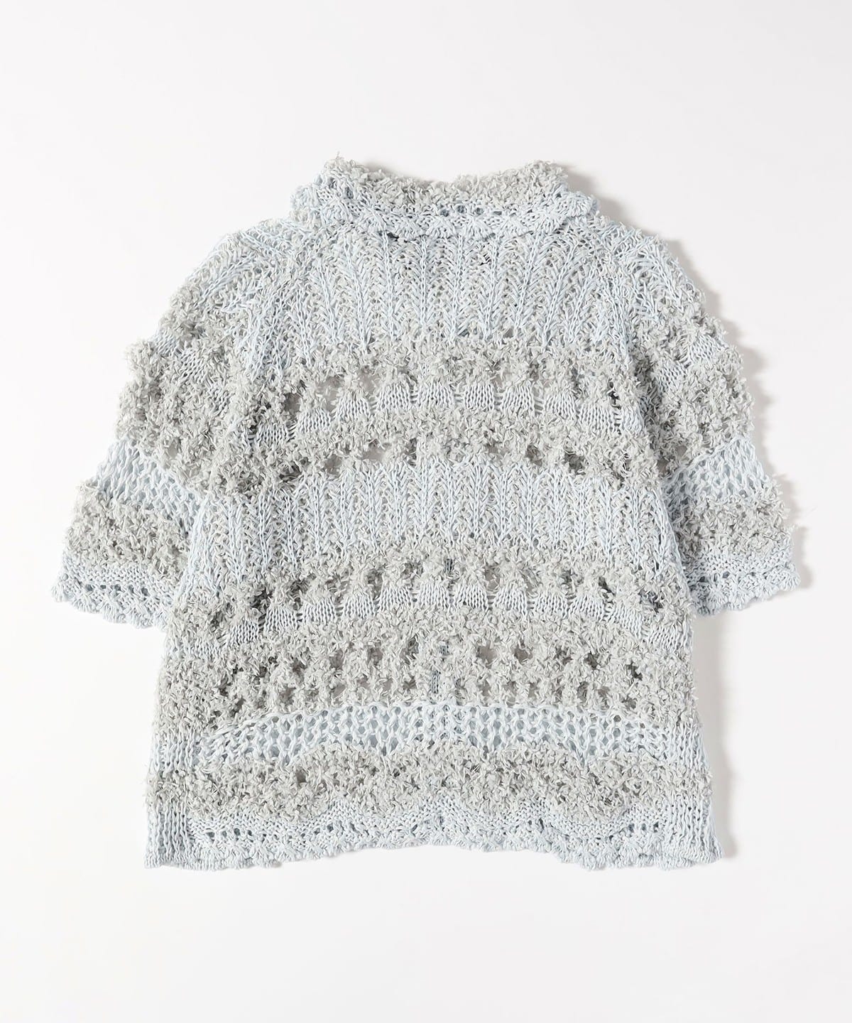 Ray BEAMS（レイ ビームス）boussole / Crochet Short Sleeve Knit