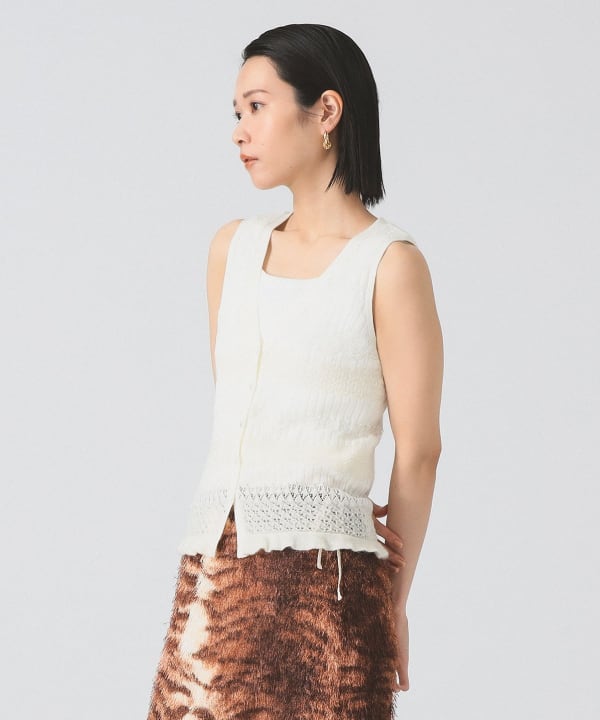BEAMS WOMEN｜ベスト風 透けレース | Rakuten Fashion(楽天