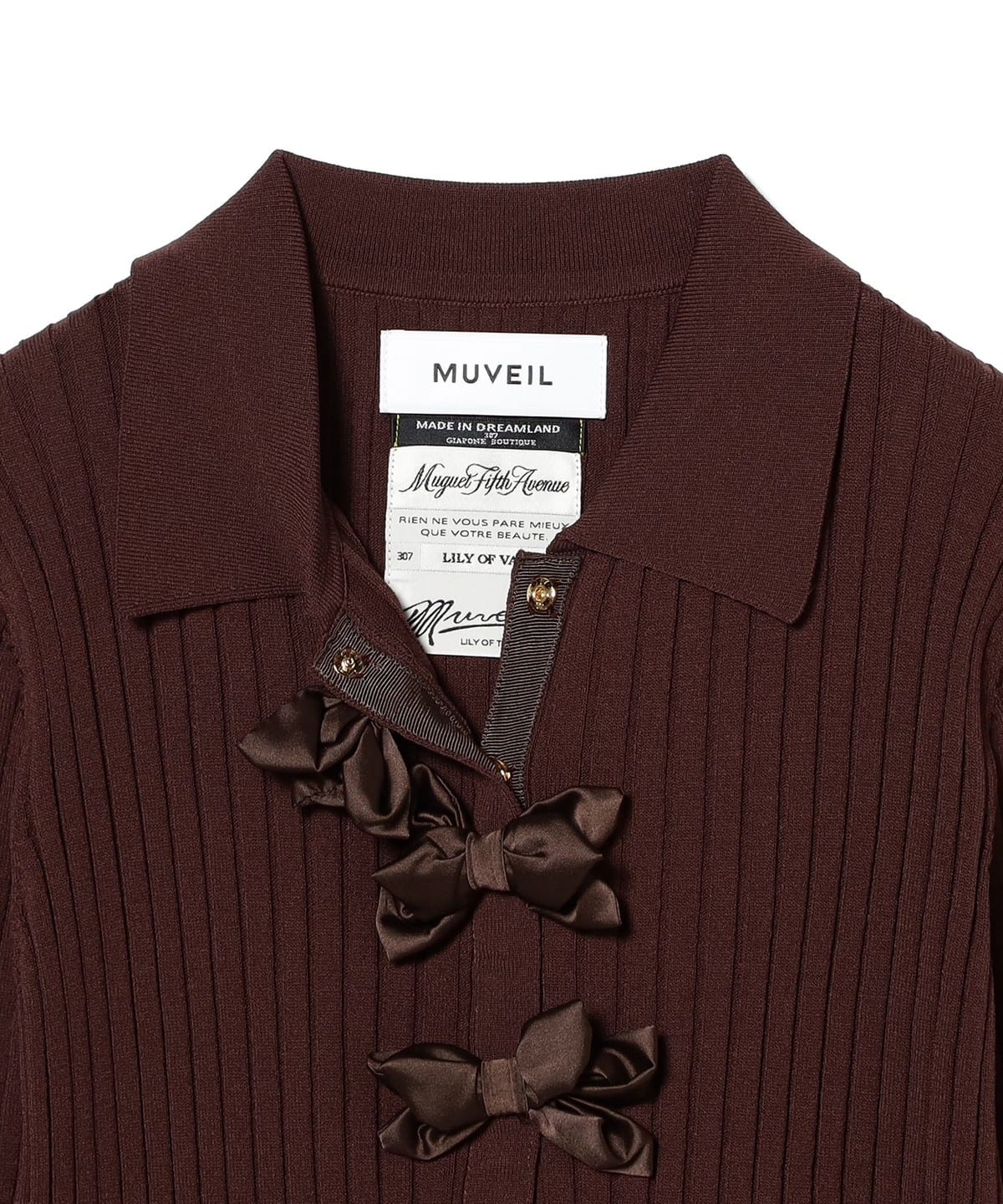 【あらぽん】リブニットポロ　レイビームス Ray BEAMS ポロシャツ ポロ リブ ニット レディース : ZOZOTOWN