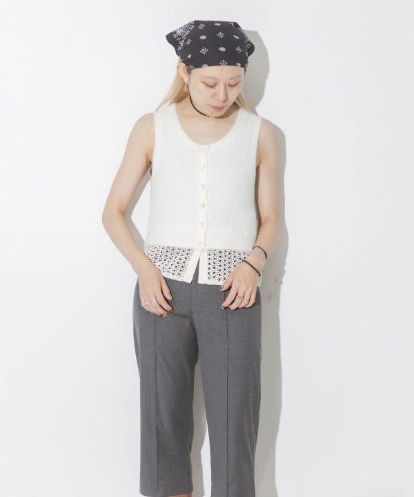 【2024AW】デプレ レイニーシャギー クルーネックベスト 定価6.5万円 黒 2024AW】デプレ レイニーシャギー クルーネックベスト 定価6.5 黒