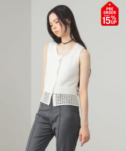 【+15%ポイントUP】シャギー メッシュ ベスト