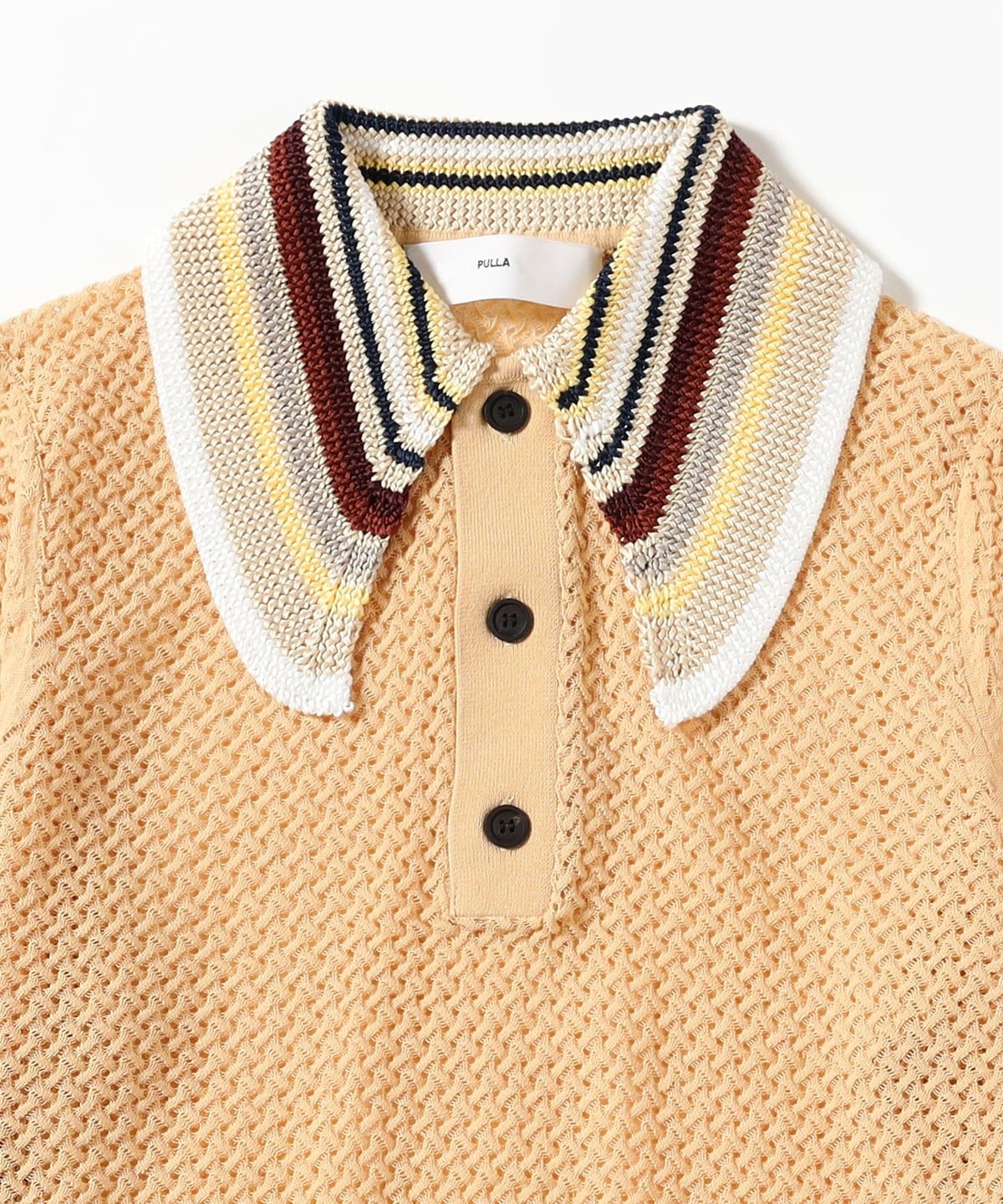 Ray BEAMS（レイ ビームス）TOGA PULLA / LACE KNIT POLO SHIRT