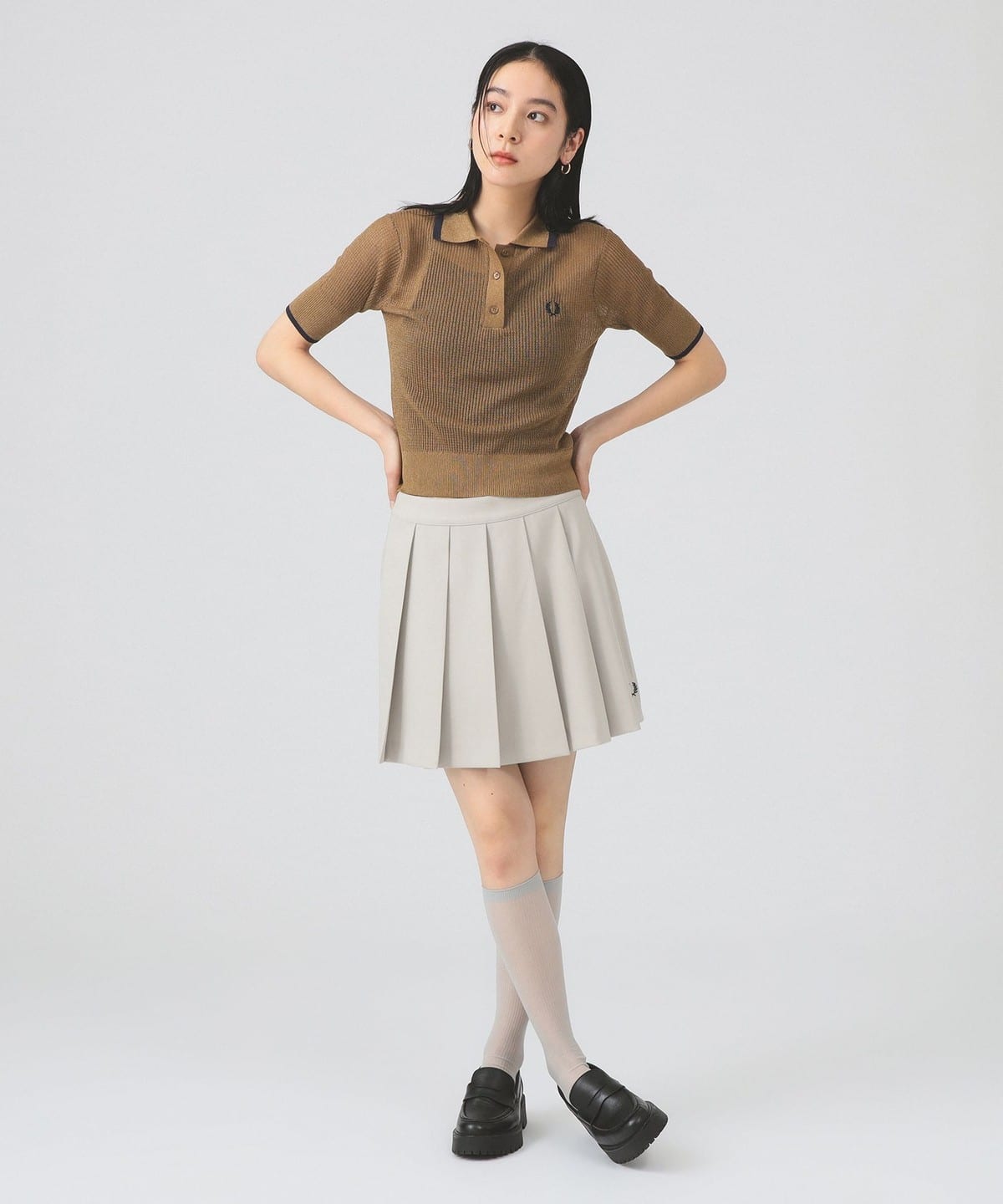 Ray BEAMS（レイ ビームス）【別注】FRED PERRY / リブ ニット