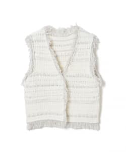 ツイード ニット ベスト