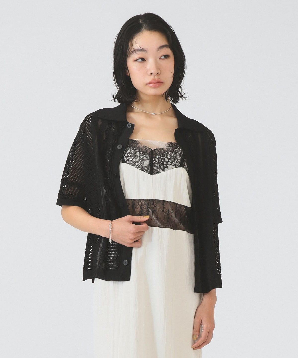 Ray BEAMS（レイ ビームス）【別注】boussole / Short Sleeve Knit