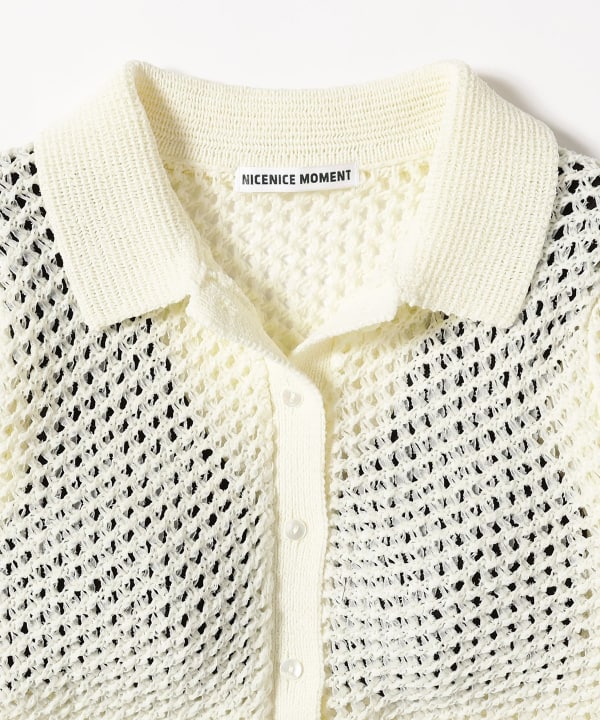 NICENICE MOMENT / EYELET POLO