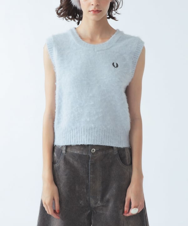 【+10%ポイントUP】【別注】FRED PERRY フラッフィー ベスト