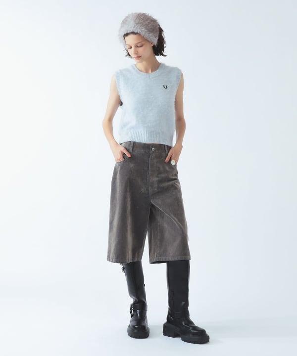 【+10%ポイントUP】【別注】FRED PERRY フラッフィー ベスト