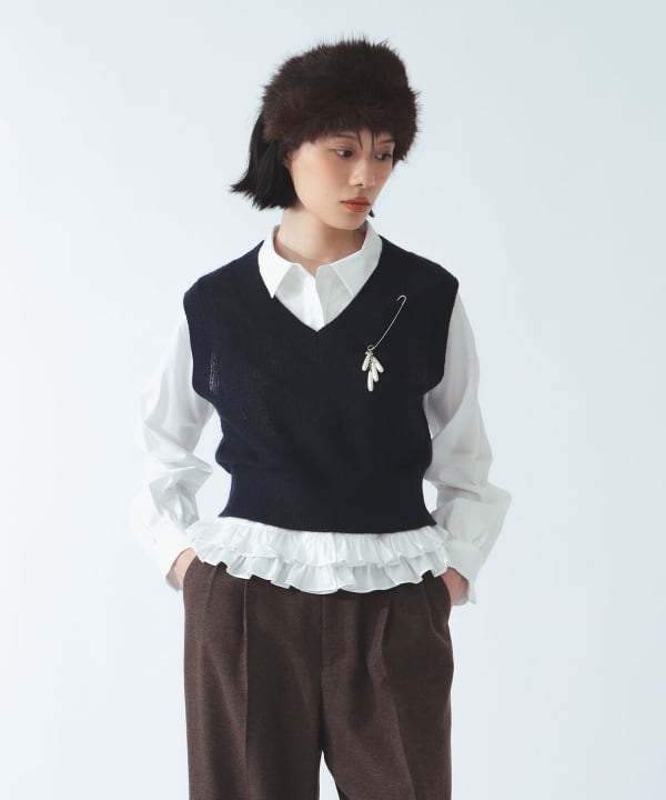 【+10%ポイントUP】Vネック ベスト Model：H177 B77 W59 H87　Size：（画像の商品はサンプル用サイズのため実際のサイズ感と異なります）