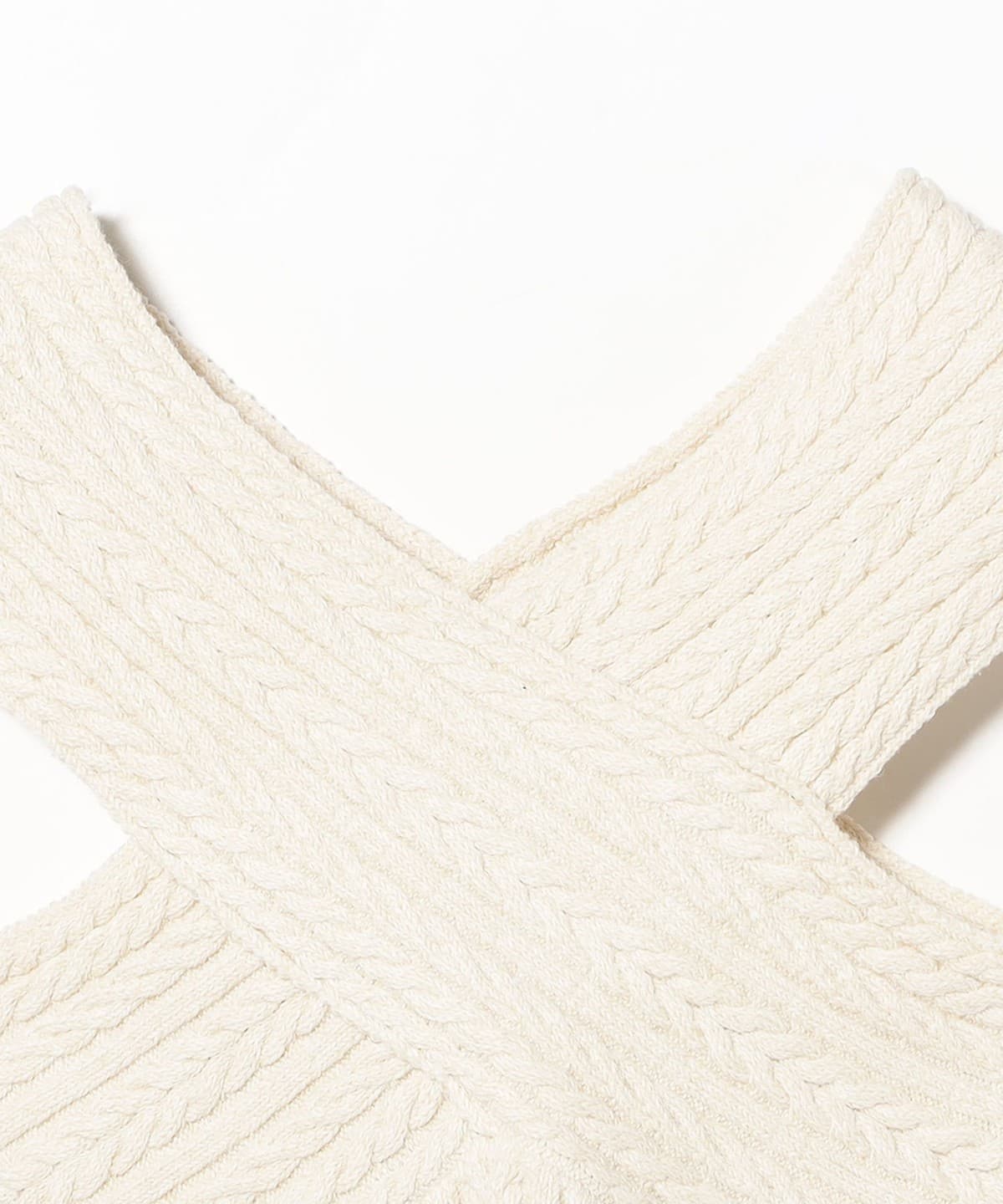 Ray BEAMS Ray BEAMS Cross Neck Knit Tank Top (T-shirt/Cut & Sew 