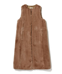 ○Uhr / Eco Fur Long Gilet