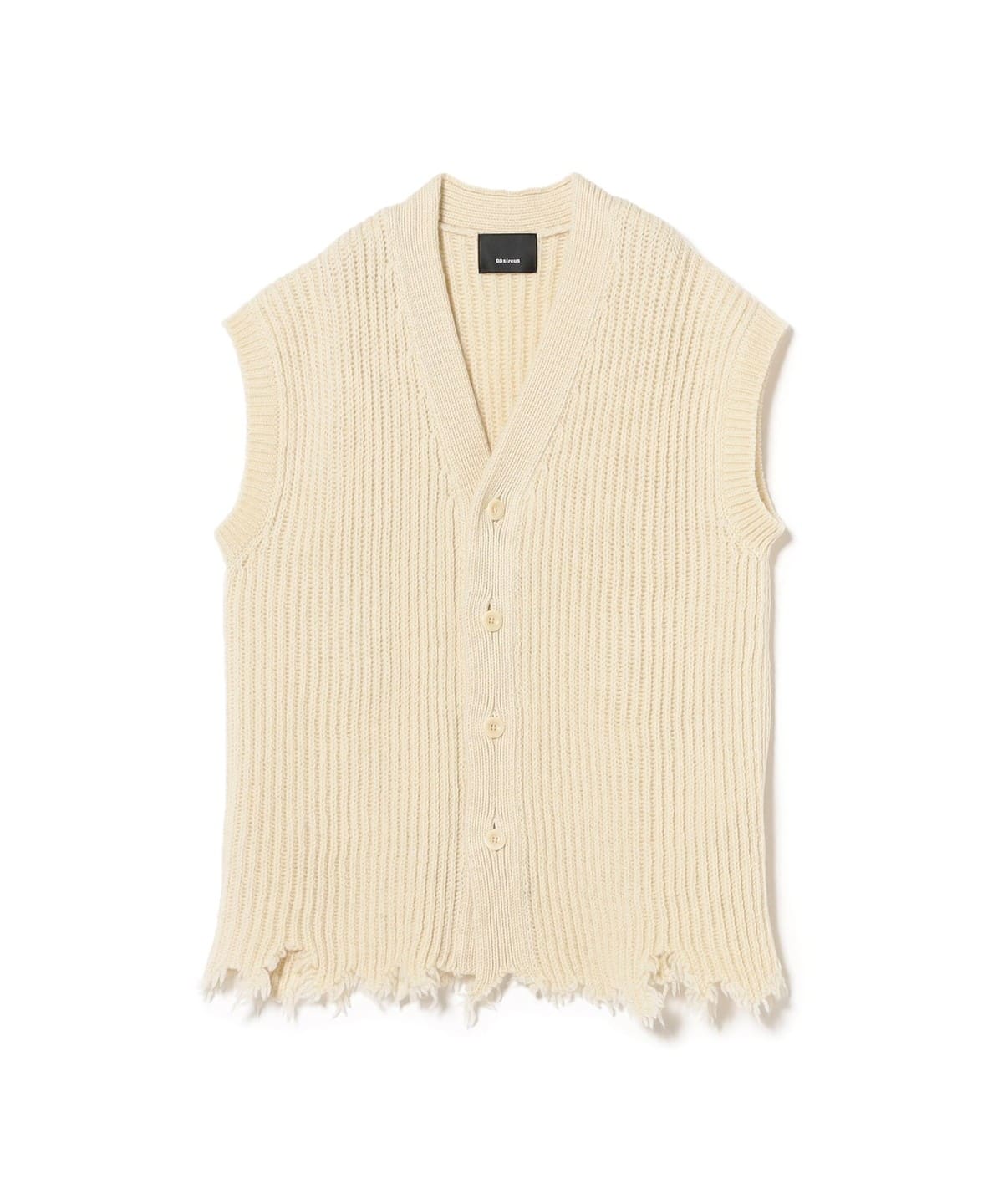 Ray BEAMS（レイ ビームス）08sircus / Wool broken knit cardigan vest（トップス ベスト ）通販｜BEAMS