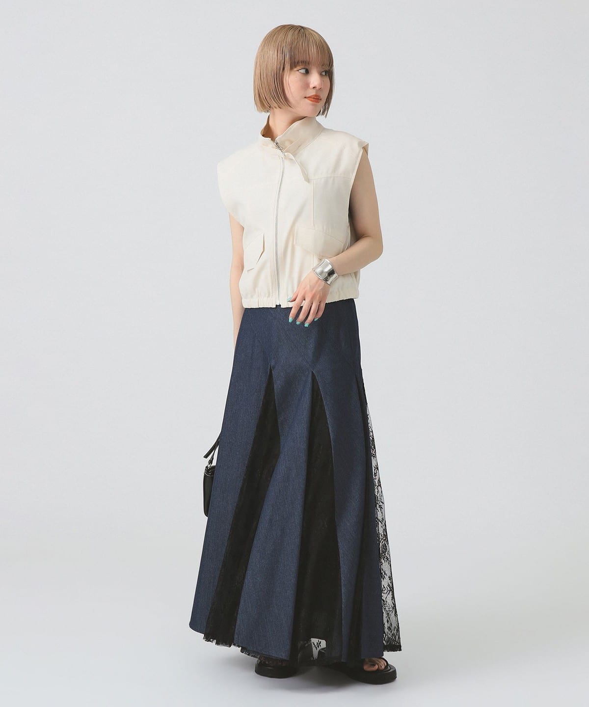 【新品タグ付き】Ray BEAMS スタンドカラーベスト Ray BEAMS（レイ ビームス）【タイムセール】スタンドカラー