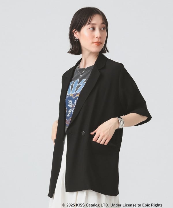 STORY掲載】美品♡ ミースロエ ハーフスリーブジャケット グレー