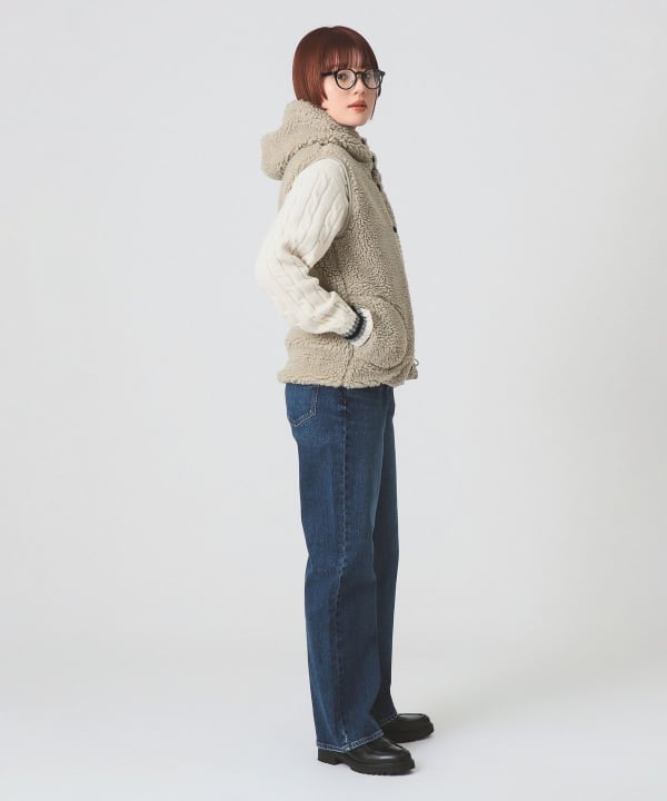 Ray BEAMS（レイ ビームス）Gymphlex / フーデッド ボア ベスト