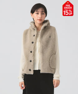【+15%ポイントUP】Gymphlex / フーデッド ボア ベスト