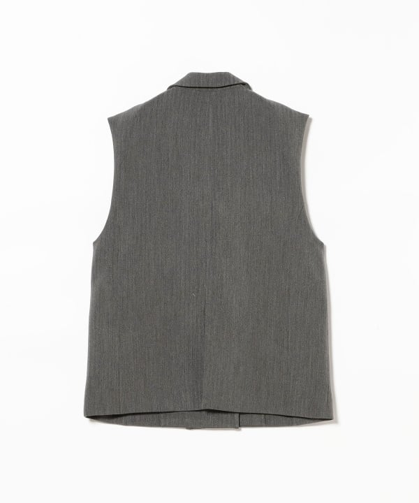 新品 BEAMS ビームス ベスト ジレ L Ray BEAMS（レイ ビームス）ヘリンボーン 4ボタン ダブルブレスト ジレ