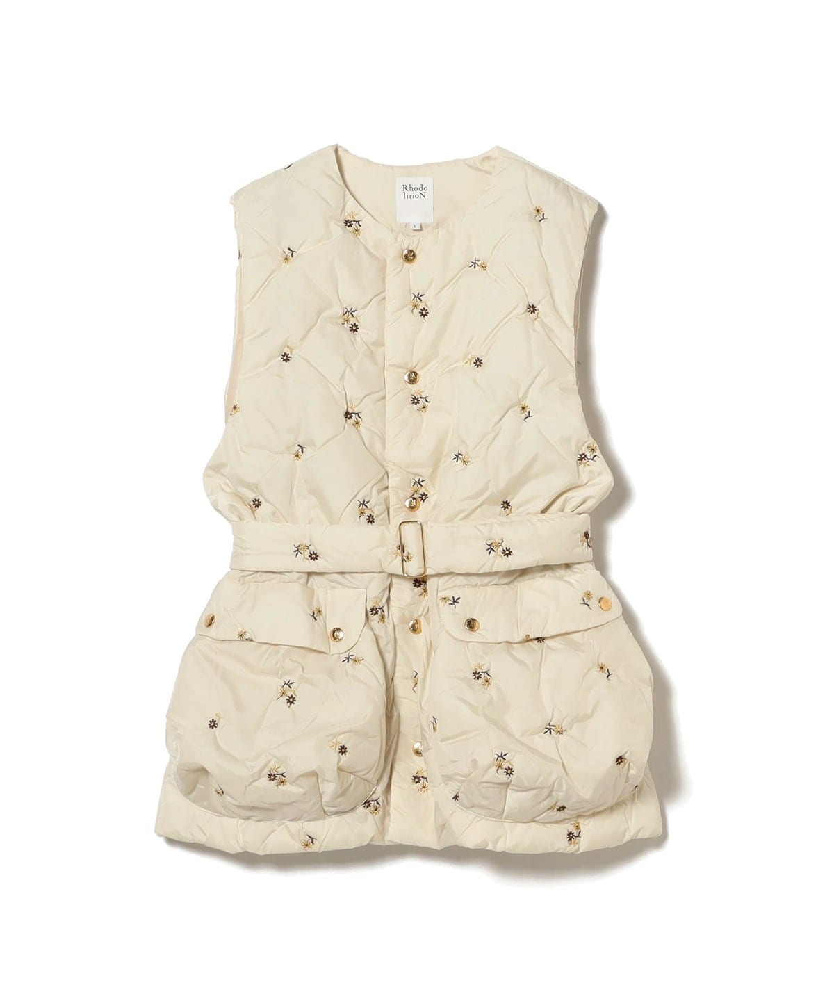 RhodolirioN / Padded Vest ブルゾン WOMEN Ivory 1 RhodolirioN / Padded Vest ブルゾン WOMEN Ivory 1