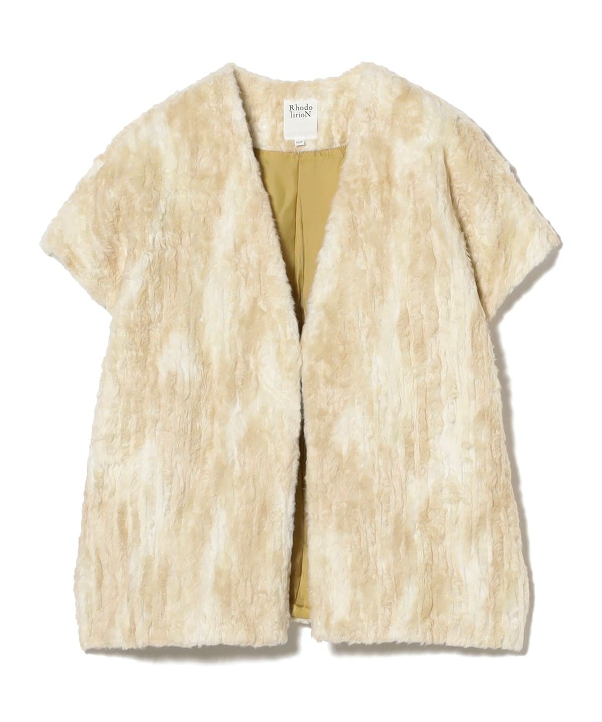RhodolirioN / Eco Fur Bolero トップス WOMEN Natural ONE SIZE RhodolirioN / Eco Fur Bolero トップス WOMEN Natural ONE SIZE