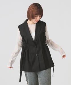 【+10%ポイントUP】レイヤード ドロスト ジレ