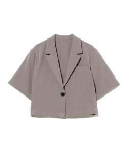 1ボタン シングル クロップド ジャケット