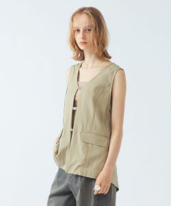 【+10%ポイントUP】バック オープン ジレ