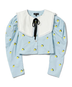 sister jane / Lemon Laurel Cropped Shirt