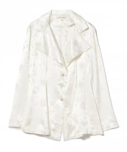 ○YUHAN WANG / jacquard satin shirt