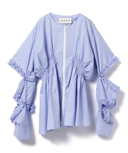 ○WMWM / アーム フリル スリット シャツ