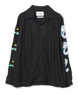 ▲〇NOMA t.d. / FLOWER & PAISLEY HAND EMBROIDERY SHIRT