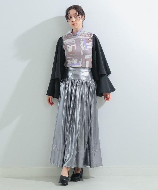 Ray BEAMS レイビームス オーバーサイズフレアピーコート ネイビー Ray BEAMS（レイ ビームス）｜BEAMS