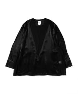 ▲○RhodolirioN / LACE LINGERIE V-NECK PULLOVER