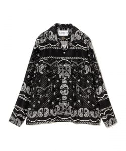 NOMA t.d. ＆ NEEDLES / Papillon Open Collar Shirt Black