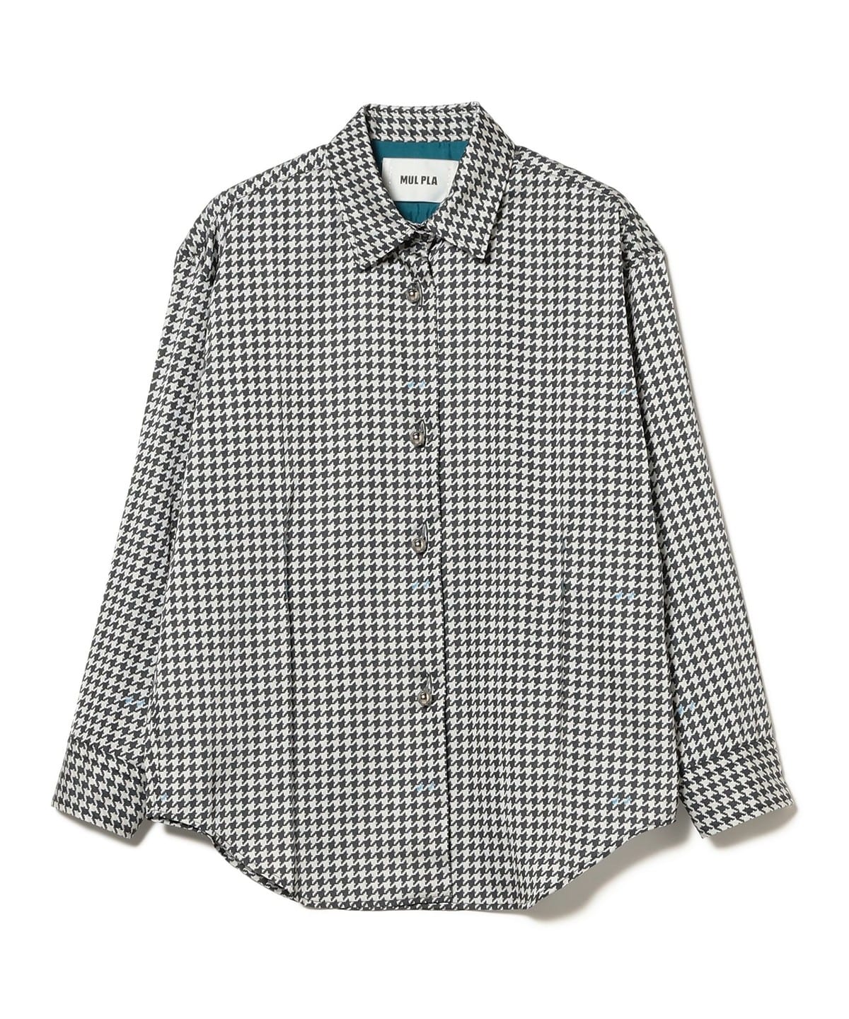 ○MUL PLA / Handstooth Shirt シャツ・ブラウス WOMEN houndstooth S ○MUL PLA / Handstooth Shirt シャツ・ブラウス WOMEN houndstooth S