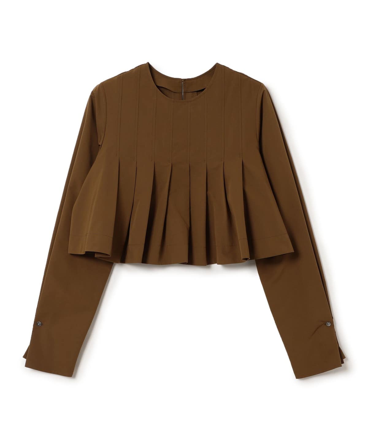 RBS アールビーエス / タフタ タック ブラウス シャツ・ブラウス WOMEN BROWN ONE SIZE RBS アールビーエス / タフタ タック ブラウス シャツ・ブラウス WOMEN BROWN ONE SIZE