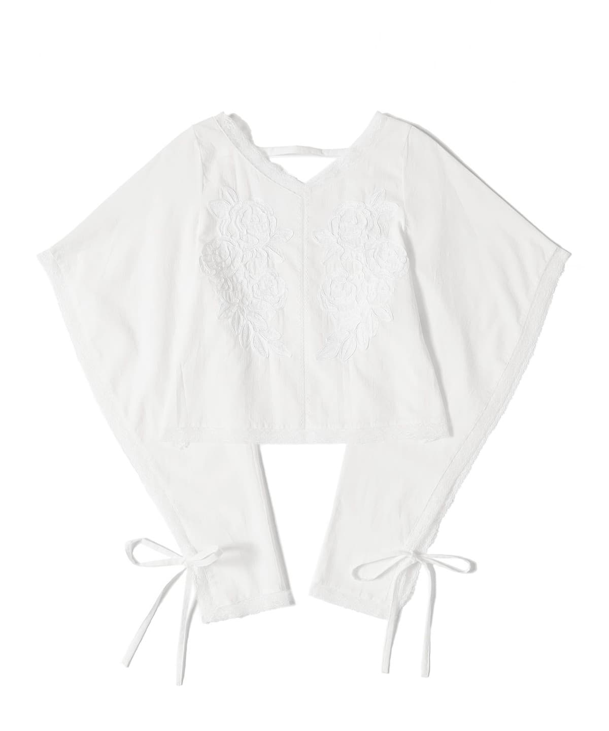 FUMIE=TANAKA / スクエア プルオーバー シャツ・ブラウス WOMEN WHITE 1 FUMIE=TANAKA / スクエア プルオーバー シャツ・ブラウス WOMEN WHITE 1
