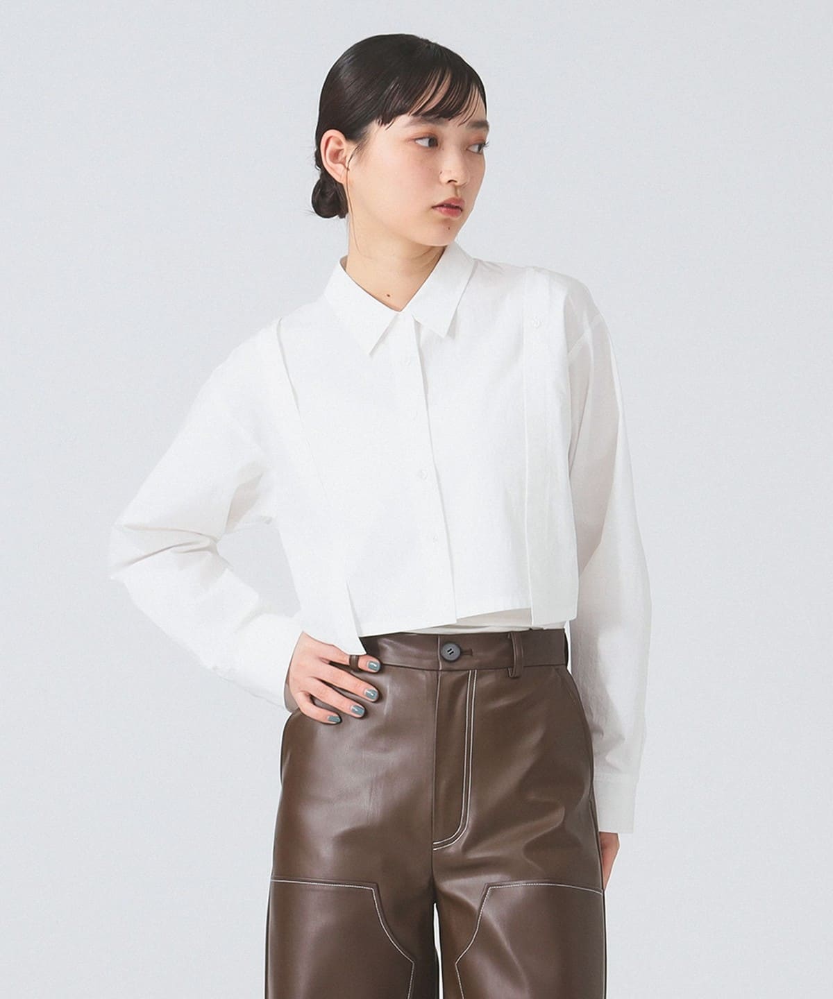 BEAMS WOMEN｜Ray BEAMS / ショルダー オープン フリル ブラウス