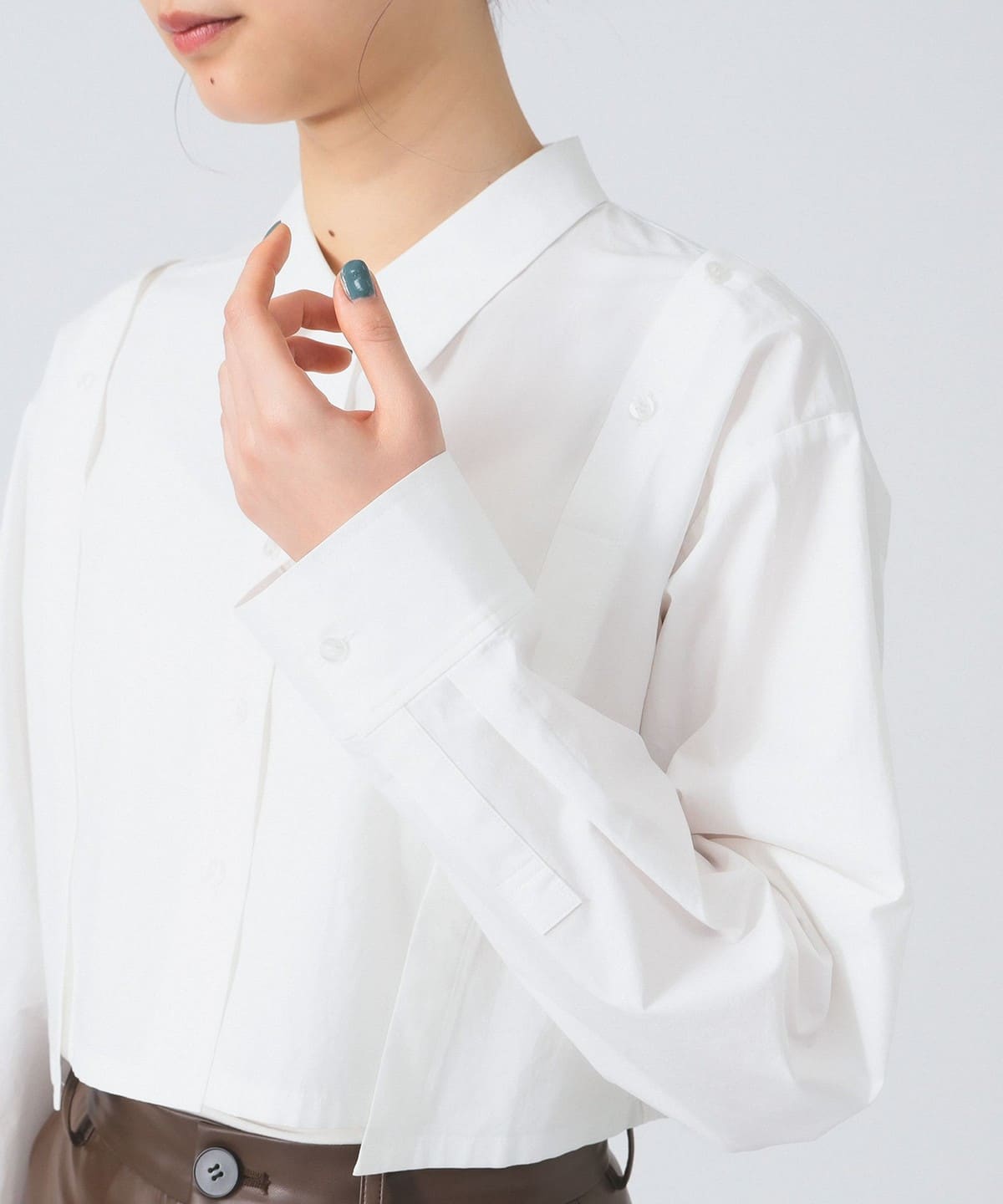 Ray BEAMS（レイ ビームス）ショルダー オープン シャツ（シャツ