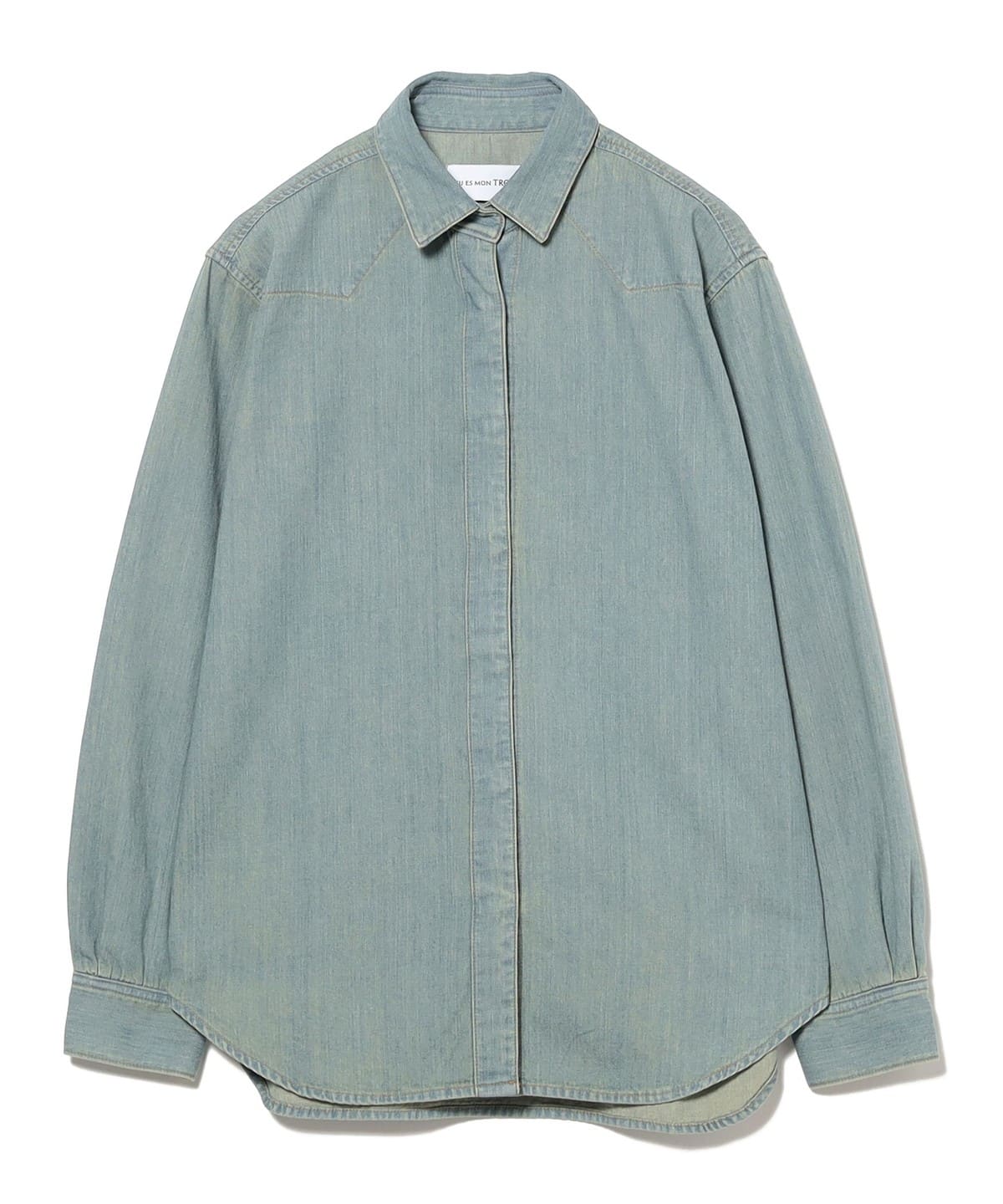 Tu es mon Tresor / The Turquoise Denim Shirt シャツ・ブラウス WOMEN SO7Y 0 Tu es mon Tresor / The Turquoise Denim Shirt シャツ・ブラウス WOMEN SO7Y 0