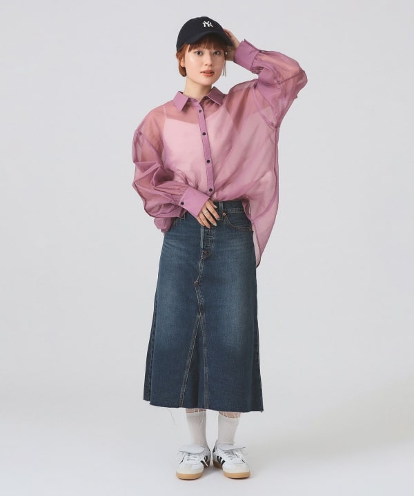 【Ray beams】バルーンヘムカットアウトシャツ Ray BEAMS / バルーン ヘム カット アウト シャツ