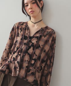【+15%ポイントUP】チェック レース ダメージ シャツ