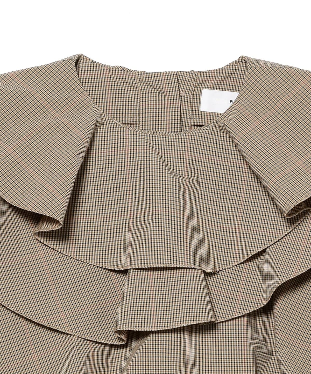 Ray BEAMS（レイ ビームス）TOGA PULLA / CHECK FRILL BLOUSE（シャツ