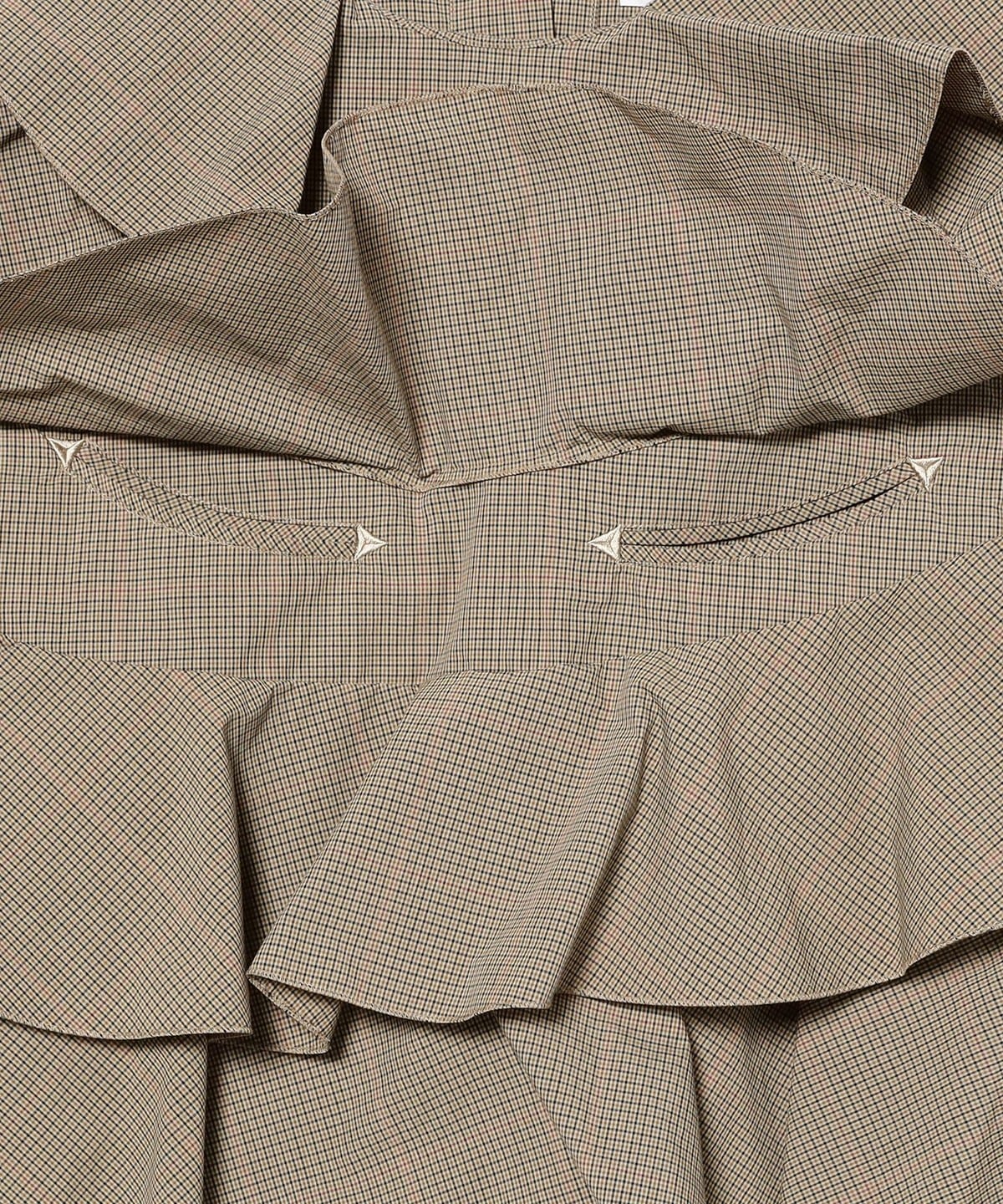 Ray BEAMS（レイ ビームス）TOGA PULLA / CHECK FRILL BLOUSE（シャツ